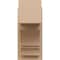 Ekena Millwork 7 1/2-in W x 12-in D x 16-in H Balboa Block Rough Cedar Woodgrain TimberThane Outlooker, Primed Tan OUTUR075X12X16BOA44RCPR - alternate 4